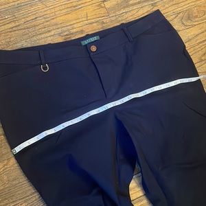 women's Ralph Lauren navy blue pants SIZE 18W
